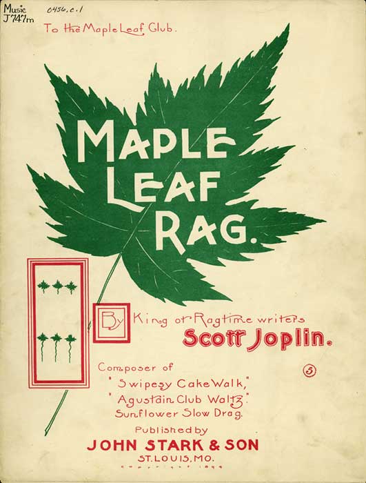 Maple Leaf Rag sheet music cover