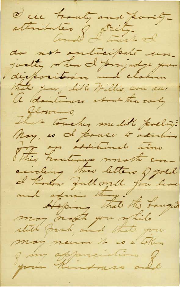 Letter between Marie Watkins and Robert Burett Oliver