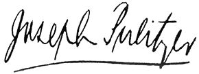 Pulitzer's signature