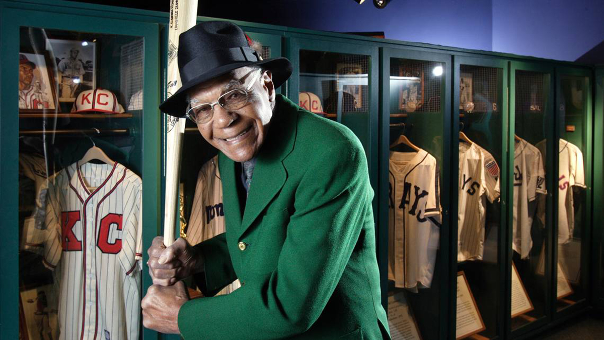 Buck O’Neil at the Negro Leagues Baseball Museum
